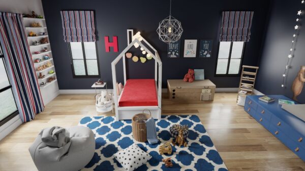 Kids Pedic - 5" Full Classic Comfort Mattress - Red