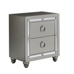 Chloe - Nightstand - Gemstone Silver
