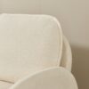 Loveseat Sofa Small Couch For Living Room, Sherpa Fabric Upholstered Loveseat Sofa Couch, Small Loveseat Sofa For Apartment, Bedroom - Beige - Image 5
