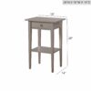 Dalton - Nightstand - Silver Champagne - Image 4