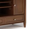 Warm Shaker - Handcrafted TV Media Stand - Russet Brown - Image 5