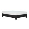 Twin Long Modern Upholstered Platform Bed Frame, Mattress Foundation Bed Base - Dark Gray - Image 6