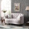 Elegant Loveseat For Cozy Spaces - Light Gray - Image 4