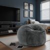 Sky Luxe - Minky Gunmetal Memory Foam Lounger - Gray - Image 10