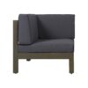 Oana - 2 Piece Loveseat Set With Water Resistant Cushions - Dark Gray - Image 4