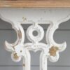Classic Vintage Wash Console Table With Wood Top - Brown / Antique White - Image 8