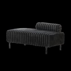 Mini Loveseat With Adjustable Backrest - Charcoal