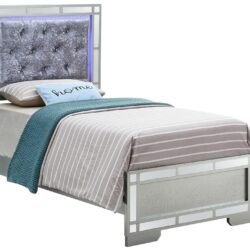 Madison - Twin Bed - Silver Champagne