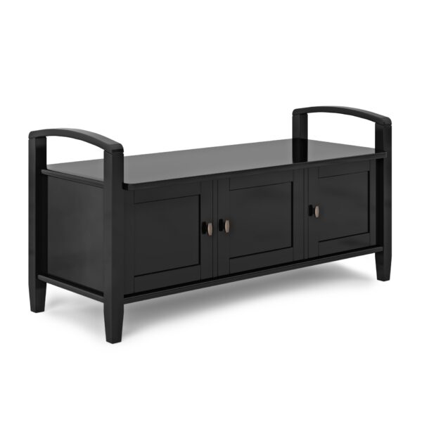 Warm Shaker - Entryway Storage Bench - Black