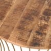 Ameliarae - Handcrafted Boho Mango Wood And Iron Coffee Table - Natural - Image 7