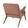 Lounge Chair With Tufted Upholstery Frame - Orange - Image 8