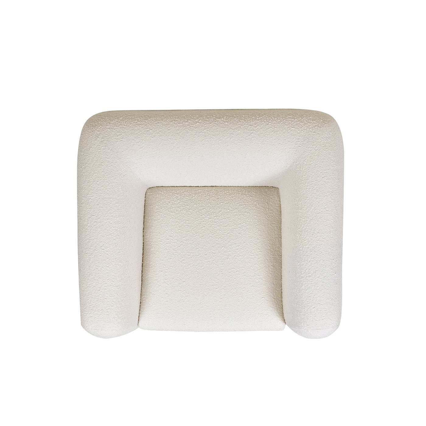 Alpine - Sherpa Arm Chair - Ivory White - Image 4