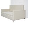 Full Size Murphy Wall Bed With Cushion - White - Image 8
