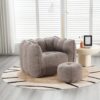Soft Bean Bag Chair With High Resilient Foam (Chips) - Coffee - Image 16