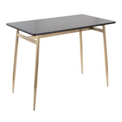 Marcel - Contemporary Counter Table - Gold / Black