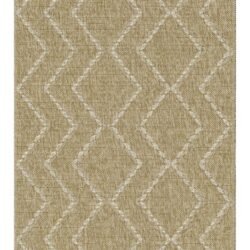 Earth - 2'7" X 7'3" Indoor, Outdoor Area Rug - Jute / White