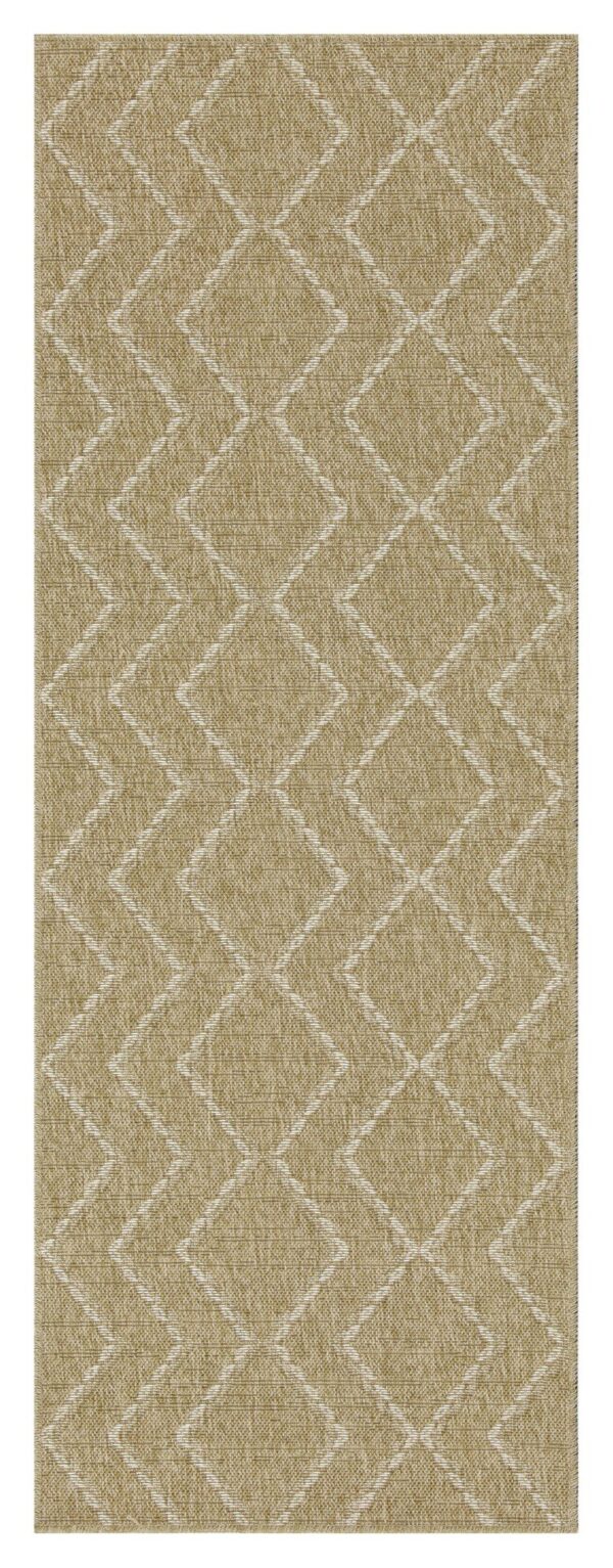 Earth - 2'7" X 7'3" Indoor, Outdoor Area Rug - Jute / White