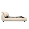 King Size Luxury Upholstered Platform Bed With Oversized Padded Backrest And Solid Wood Frame, Suitable For Multiple Heights Of Mattresses - Beige - Image 14