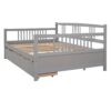 Full Size DayBed With 2 Drawers - Gray - Image 2