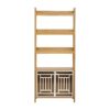 Modern Furniture Style 2 In 1 Pet Friendly Dog Crate Ladder Bookcase - Ancient Oak - Image 7