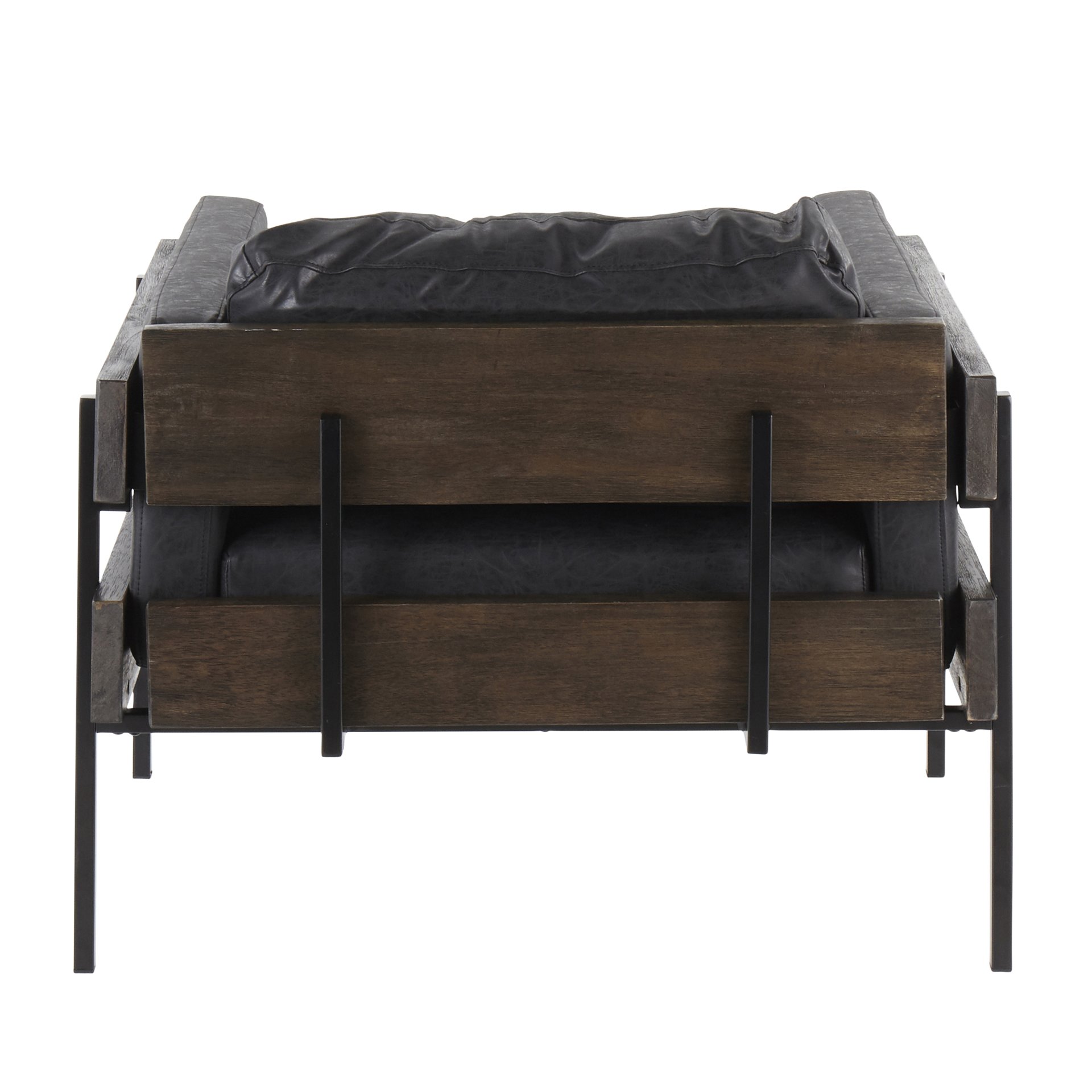 Kari - Farmhouse Chair - Black / Brown / Black - Image 4