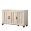 Corby - Oak Finish 3 - Door Shoe Cabinet - Dusty Gray - Image 6