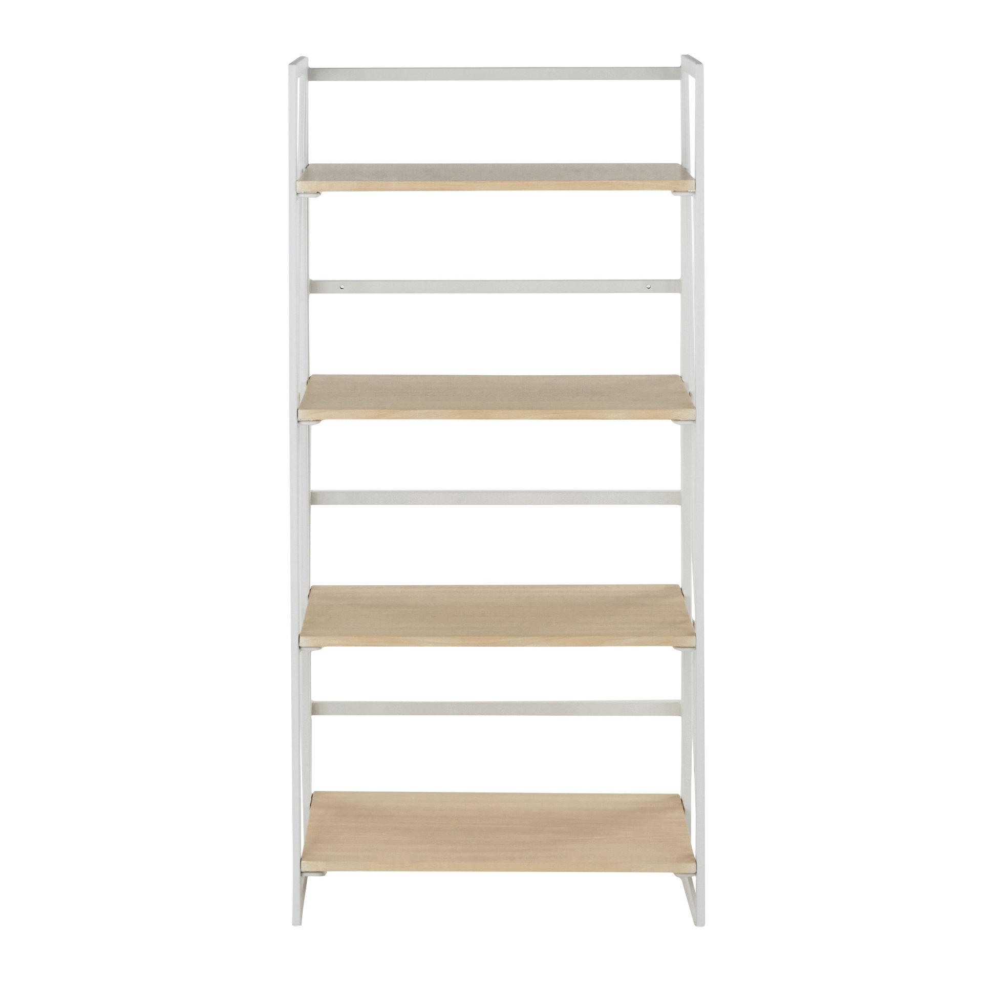 Dakota - Contemporary Bookcase - White / Natural - Image 5