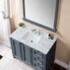 Elegant Bathroom Vanity Top With Rectangular Undermount Ceramic Sink Sintered Stone - White - Image 4
