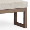 Milltown - Large Ottoman Bench - Platinum - Image 3