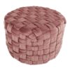 Braided - Round Ottoman - Blush Pink - Image 2