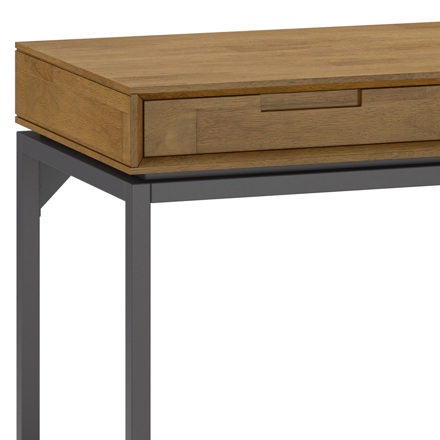Banting - Mid Century Wide Desk - Medium Saddle Brown - Image 3