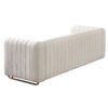 Contemporary Velvet Sofa Couch For Living Room - Beige - Image 4