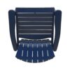Outdoor Weather Resistant Acacia Wood Adirondack Dining Chairs Set (Set of 2) - Navy Blue - Image 9