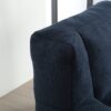 Modern Indoor Fluffy Bean Bag Chair With Memory Foam And Ottoman Super Soft Velvet - Blue - Image 6