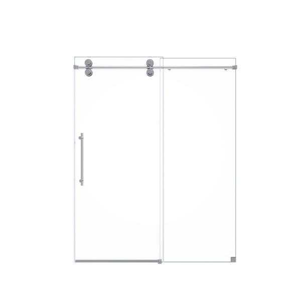 Frameless Single Sliding Shower Door & 8Mm Clear Tempered Glass - Chrome