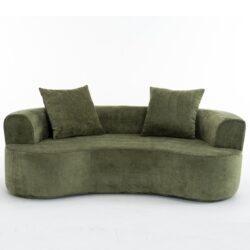 Modular Sectional Sofa With Chaise, Cloud Sectional Modern Sleeper Couch With Deep Seat, Sponge Compression Sofas - Green