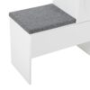 Elegant 2 In 1 Shoe Cabinets With Soft Cushion Versatile Shoe Rack Organizer With Adjustable Shelves For Hallway, Living Room - White - Image 17
