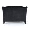 Nurturing - Upholstered Loveseat With Wing Back And Diamond Tufting - Black - Image 8