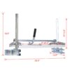 Portable Chainsaw Mill Aluminum Steel Planking Lumber With Adjustable Milling Bar 14 To 24" - Silver - Image 3