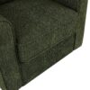 360° Swivel Chair Accent Barrel Armchair With Side Pockets, Chenille Upholstery, Compact Size - Green - Image 22