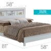 Full Bed Transitional Style - Crisp White - Image 2
