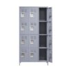 12 Door Lockers With Lock For Secure Storage Construction - Gray - Image 12