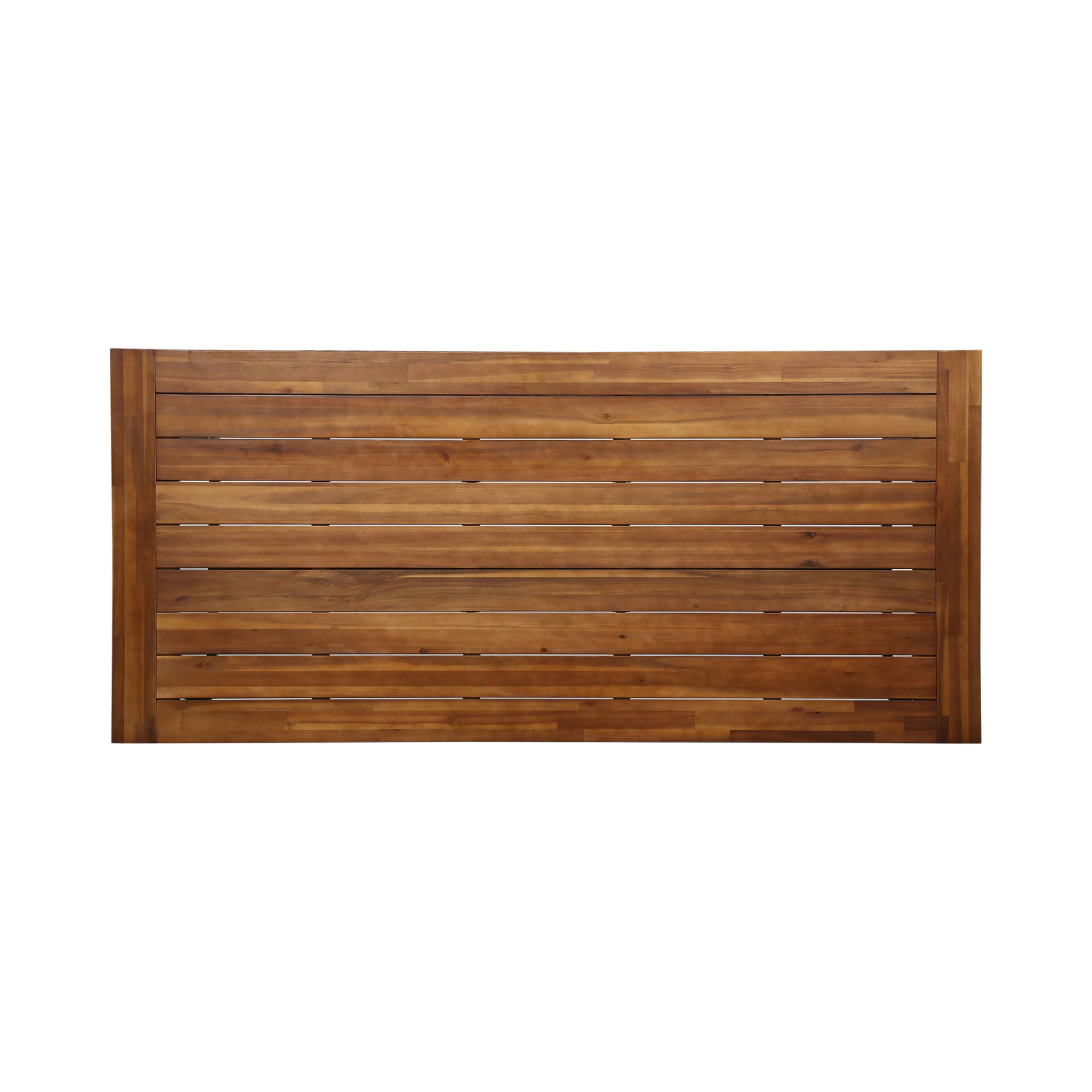 Equilibrium - Outdoor Dining Table With Wooden Frame And Slat Top - Teak - Image 5