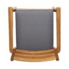 Outdoor Dining Chair With Slat Back And Acacia Wood Frame (Set of 2) - Gray / Teak - Image 10