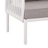 Outdoor Patio Club Chair, Modern Patio Furniture, Waterproof Thick Cushion Deep Seating For Porch, Balcony - White / Light Gray - Image 11