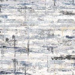 Macau - Non Slip Runner Rug - White / Gray