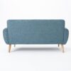Mid Century Modern Loveseat Sofa With Button Tufted Backrest - Blue - Image 10