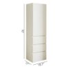 Elise - Slim Modular Wood Closet Cabinet With Drawers In Durable Melamine And Wood 71" Height - White - Image 3
