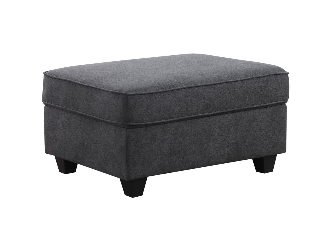 Cooper - 7 Piece Reversible L-Shape Sectional Sofa & Comfort Ottoman And Cupholder - Stone Gray - Image 8
