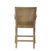 Cane Back Counter Stool With Upholstered Seat - Cream / Reclaimed Natural - Image 7